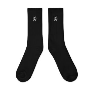 Beck&Call Hospitality Embroidered Socks (black + white)