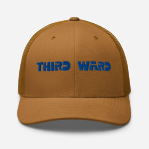 neighborHOOD Third Ward Trucker Cap (brown + blue)