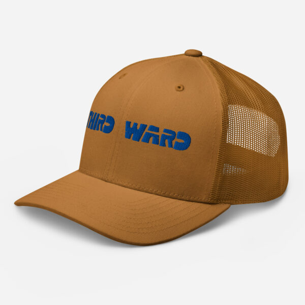 neighborHOOD Third Ward Trucker Cap (brown + blue) - Image 2